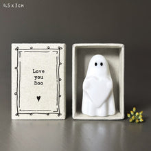 Load image into Gallery viewer, East of India Matchbox Gift - Ghost - Love you Boo