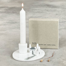 Load image into Gallery viewer, East of India Porcelain Candle Holder &#39;Garden Path&#39; in Gift Box