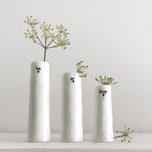 Load image into Gallery viewer, East of India Porcelain Trio of Bud Vases &#39;Love you always&#39;