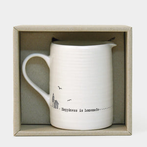 East of India Porcelain Mini Jug in Gift Box - 'Happiness is Homemade'