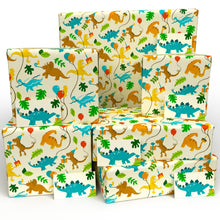 Load image into Gallery viewer, Childrens Dinosaur Party  • ECO Friendly  • UK Made Wrapping Paper