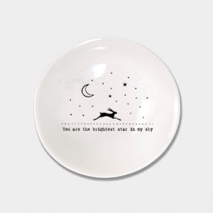 East of India Medium Wobbly Bowl 'You are the brightest star in my sky.'