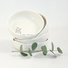 Load image into Gallery viewer, White Porcelain Trinket Dish &#39;Bits and bobs&#39; East of India