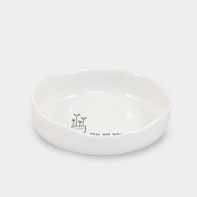 Load image into Gallery viewer, White Porcelain Trinket Dish &#39;Bits and bobs&#39; East of India