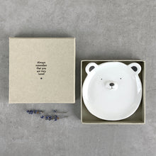 Load image into Gallery viewer, East of India Porcelain Bear Trinket Dish Gift Boxed &#39;Always remember you are very loved.&#39;