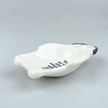 Load image into Gallery viewer, White Porcelain Dog Trinket Dish 'You are the friend everybody wishes they had' Gift Boxed