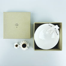 Load image into Gallery viewer, East of India Porcelain Bear Trinket Dish &#39;I love you beary much&#39;