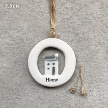 Load image into Gallery viewer, East of India Porcelain Cut Out Hanger 'Home'