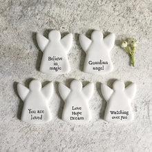 Load image into Gallery viewer, East of India Tiny Angel Sentiment Token