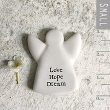 Load image into Gallery viewer, East of India Tiny Angel Sentiment Token