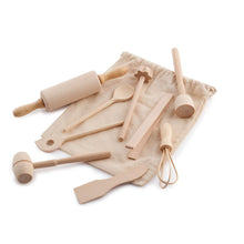 Load image into Gallery viewer, Eco Living Eco Wooden Childrens Baking Utensil Set
