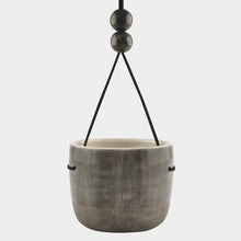 Load image into Gallery viewer, Rustic Ceramic Hanging Planter with Black Wash Gift Boxed
