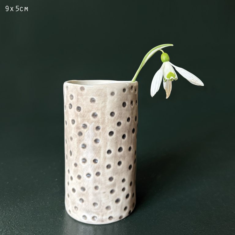 East of India Small Dimpled Spot Vase Gift Boxed