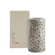 Load image into Gallery viewer, East of India Small Dimpled Spot Vase Gift Boxed