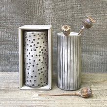 Load image into Gallery viewer, East of India Small/Medium Dimpled Spot Vase Gift Boxed