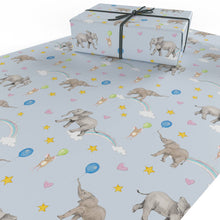 Load image into Gallery viewer, Childrens Baby Elephant Christening  • ECO Friendly UK Made Wrapping Paper