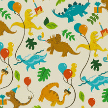 Load image into Gallery viewer, Childrens Dinosaur Party  • ECO Friendly  • UK Made Wrapping Paper