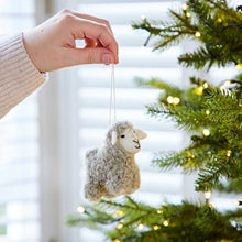 Load image into Gallery viewer, Handmade Hanging Sheep Decoration Fairtrade