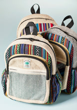 Load image into Gallery viewer, Mini Hemp Backpack Eco Fairtrade Sustainable