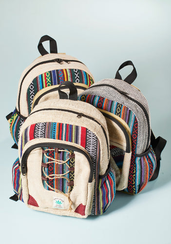 Mini Hemp Backpack Eco Fairtrade Sustainable