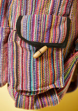 Load image into Gallery viewer, Rainbow Gheri Backpack Fairtrade Bag