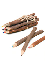 Load image into Gallery viewer, Set of 10 Fairtrade Twig Colouring Pencils