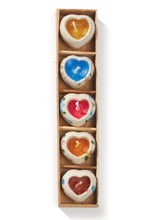 Load image into Gallery viewer, Set of 5 Hand Painted Mini Ceramic Candles Fairtrade