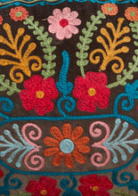 Load image into Gallery viewer, Ahyana Embroidered Velvet Cushion Cover, Pom Poms, 35 x 50cm