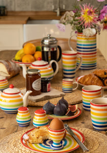 Hand painted Rainbow Egg Cup Fairtrade