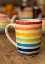 Load image into Gallery viewer, Hand painted Rainbow Fairtrade Mug