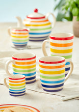 Load image into Gallery viewer, Hand painted Rainbow Tall Fairtrade Mug