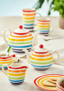 Hand painted Rainbow Ceramic Fairtrade Small Teapot