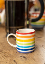 Load image into Gallery viewer, Hand painted Rainbow Espresso Fairtrade Mug
