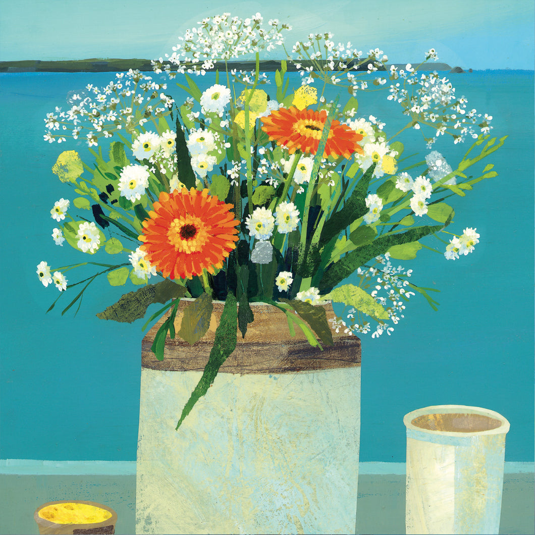 Eco Friendly Card Co Recycled Greetings Card - 'Elevenses at Tatams' Claire Henley