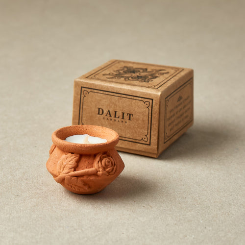 Single Dalit Candle with Rose Detail | Original Scent – Megah