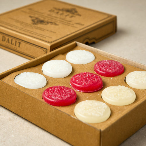 Box of 9 Dalit Goods Wax Melts Jasmine, Rose and Lavender