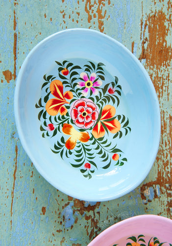Fairtrade Hanpainted Kashmiri Trinket Dish
