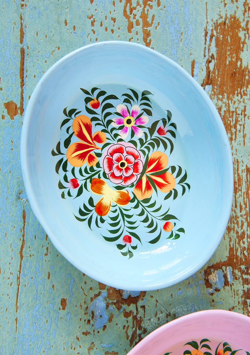 Fairtrade Hanpainted Kashmiri Trinket Dish