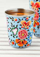 Load image into Gallery viewer, Ketaki Hand Painted Enamel Small Tumbler Fairtrade