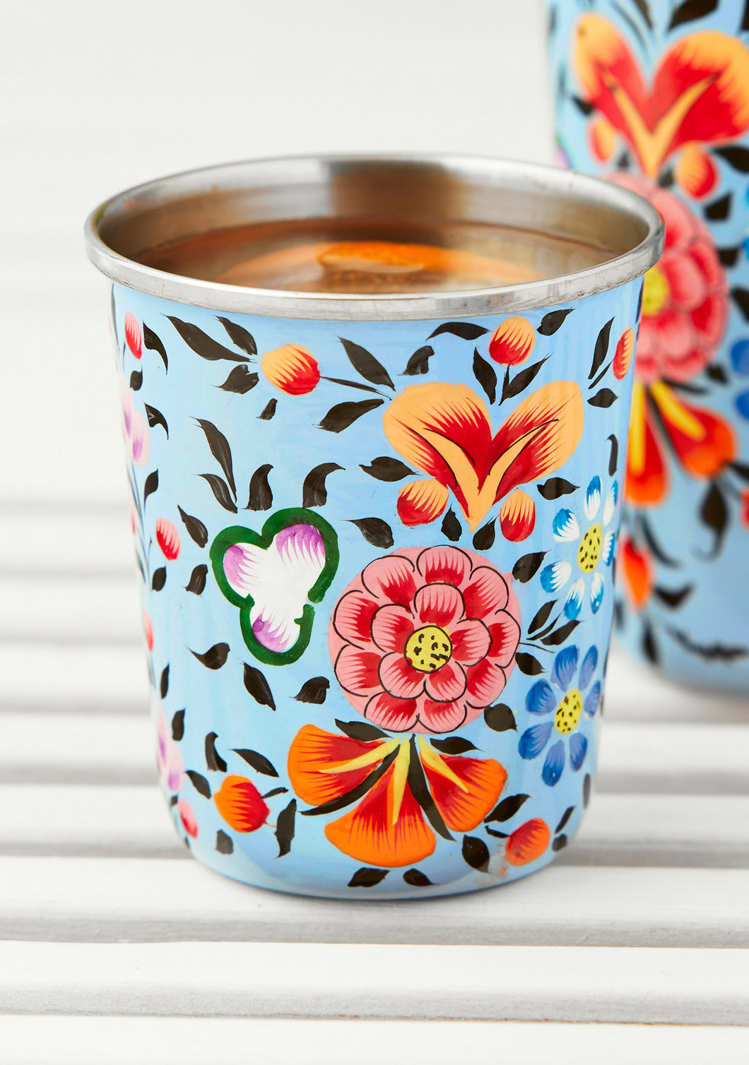 Ketaki Hand Painted Enamel Small Tumbler Fairtrade