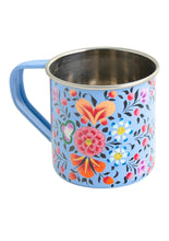 Load image into Gallery viewer, Hand painted Fairtrade Enamel Floral Mug