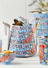 Load image into Gallery viewer, Ketaki Hand Painted Enamel 3-Tier Tiffin