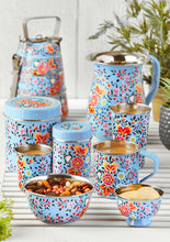 Load image into Gallery viewer, Ketaki Hand Painted Enamel 3-Tier Tiffin
