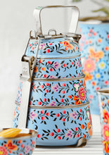 Load image into Gallery viewer, Ketaki Hand Painted Enamel 3-Tier Tiffin