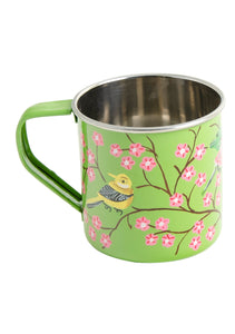 Hand painted Fairtrade Enamel Floral Mug