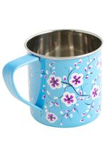 Load image into Gallery viewer, Hand painted Fairtrade Enamel Floral Mug Karo