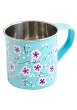Load image into Gallery viewer, Hand painted Fairtrade Enamel Floral Mug Karo