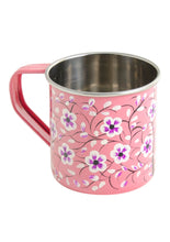 Load image into Gallery viewer, Hand painted Fairtrade Enamel Floral Mug Karo