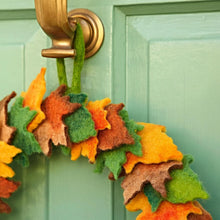 Load image into Gallery viewer, Fairtrade Felt Woodland Autumn Wreath