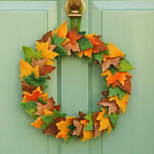 Load image into Gallery viewer, Fairtrade Felt Woodland Autumn Wreath
